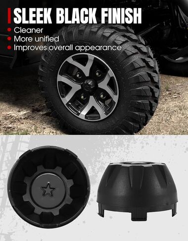 أغطية مركز محور العجلة A & UTV PRO لـ Kawasaki Mule PRO-MX EPS LE SE 2019-2025، أغطية غطاء حافة الغبار لمركز العجلة، ملحقات PP سوداء متينة، تحل محل #11065-Y042، 4 قطع in Saudi Arabia