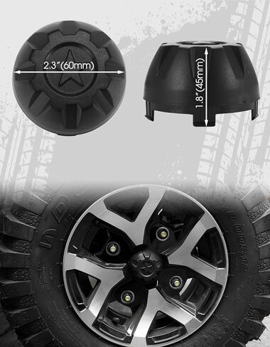 أغطية مركز محور العجلة A & UTV PRO لـ Kawasaki Mule PRO-MX EPS LE SE 2019-2025، أغطية غطاء حافة الغبار لمركز العجلة، ملحقات PP سوداء متينة، تحل محل #11065-Y042، 4 قطع in Saudi Arabia