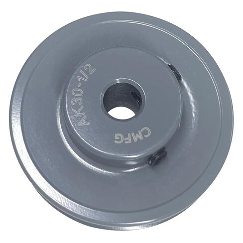 AK59-1-1/8 v بكرة الحزام، 5.75 بوصة OD 1-1/8 بوصة تتحمل، مادة الحديد الزهر، بكرة محرك أخدود واحد AK للأحزمة "4L" أو "A" أو "3L" in Kuwait