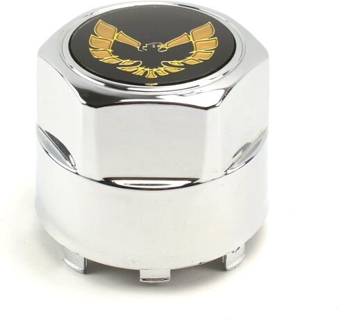 جنرال موتورز وان جديد 77-81 بونتياك فايربيرد ترانس آم تا ندفة الثلج توربو عجلة ألومنيوم كروم غطاء مركزي جولد بيرد in Kuwait