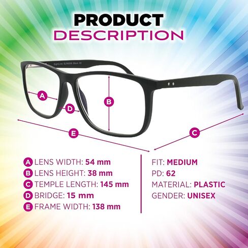 نظارات القراءة Sightline Six-006 متعددة التركيز - إطار عالي الجودة - متوسط ​​إلى كبير تكبير 2.00 in Kuwait