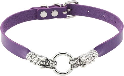 eYLun Women Leather Choker Necklaces Punk Collar Choker Vintage Goth Choker Necklace in Saudi Arabia