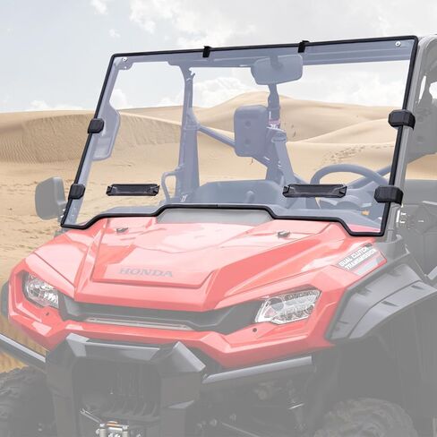 A & UTV PRO زجاج أمامي كامل لـ 2016-2025 Pioneer 1000-5 1000-3، زجاج أمامي شفاف لملحقات نافذة Pioneer 1000-6 لعام 2023، قطعة واحدة in Saudi Arabia