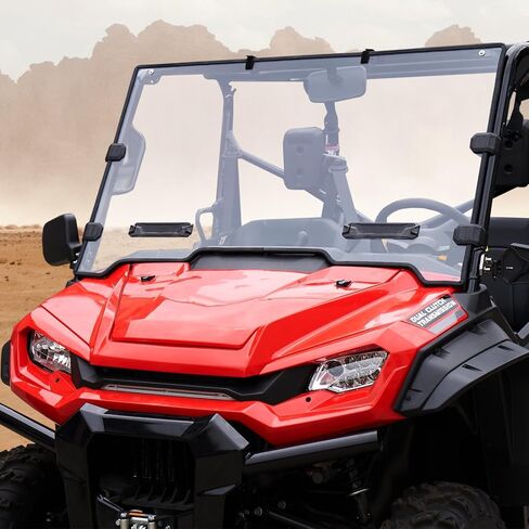 A & UTV PRO زجاج أمامي كامل لـ 2016-2025 Pioneer 1000-5 1000-3، زجاج أمامي شفاف لملحقات نافذة Pioneer 1000-6 لعام 2023، قطعة واحدة in Saudi Arabia