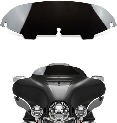 4.5" Wave Windshield Windscreen Wind for Touring Street Glide Electra Glide FLHT FLHTCU Ultra Classic Glide FLHX FLHTK Tri Glide 1997-2013 Black in Saudi Arabia
