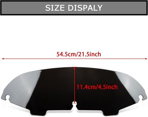 4.5" Wave Windshield Windscreen Wind for Touring Street Glide Electra Glide FLHT FLHTCU Ultra Classic Glide FLHX FLHTK Tri Glide 1997-2013 Black in Saudi Arabia