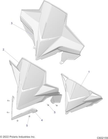 Polaris Snowmobile Windshield, Tall, Smoke, Genuine OEM Part 5451519, Qty 1 in Saudi Arabia