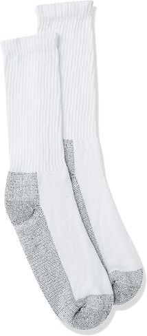 Fruit of the Loom Men's 6 Pack Work Gear Crew Socks (6-12 Shoe / 10-13 Sock, White) in Saudi Arabia