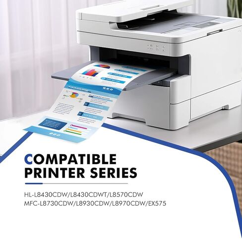 TN635 TN635XL Toner Cartridge Set MFC-L8930CDW Compatible for Brother TN635XXL TN 635XL 635 TN-635XL MFC-L8730CDW HL-L8430CDW HL-L8570CDW MFC-L8970CDW HL-L8430CDWT MFC-EX575 Printer High Yield 4 Pack in Kuwait