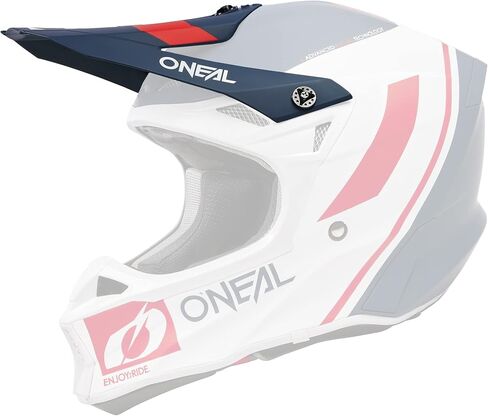 O'NEAL 10 SRS Hyperlite Helmet Flow Visor Blue/White/Red, One Size in Saudi Arabia
