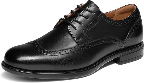 Bruno Marc Men's Brogue Wingtip Oxfords, Full Grain Leather Dress Shoes Flexible Forefoot for Work & Business Comfort Lightweight Lace Classic Formal Shoes in Saudi Arabia