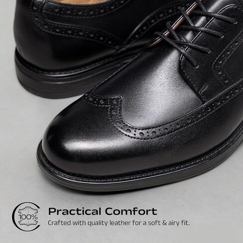 Bruno Marc Men's Brogue Wingtip Oxfords, Full Grain Leather Dress Shoes Flexible Forefoot for Work & Business Comfort Lightweight Lace Classic Formal Shoes in Saudi Arabia