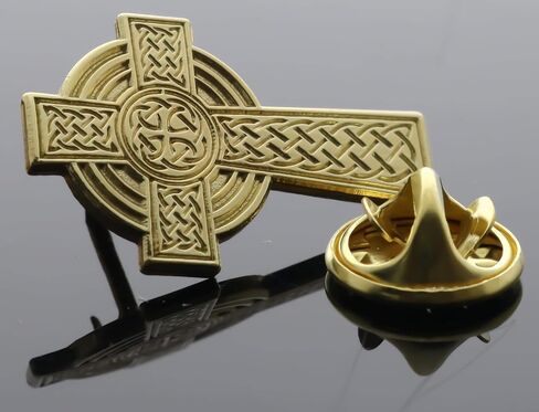 Celtic High Cross Hat Or Lapel Pin PMS926 F4D9L in Kuwait