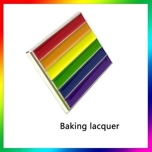 LGBTQ فخر دبوس شارات، قوس قزح العلم دبابيس التلبيب، سبائك الزنك LGBT العلم بروش شارة، 1.2in × 0.8in in Kuwait