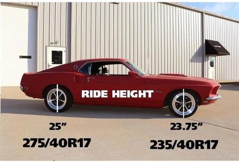 RideTech 12102350 نوابض لولبية أمامية مزدوجة المعدل، 67-70 متوافقة مع موستانج S/B in Kuwait