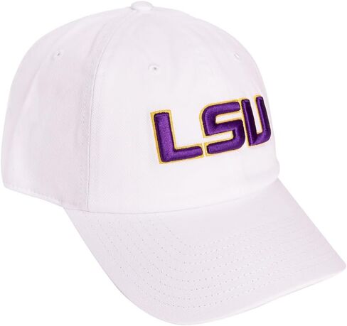 الصحراء الصبار LSU جامعة ولاية لويزيانا قبعة بيسبول النمور Geaux الحواف القبعات المطرزة قبعة حزام القماش قابل للتعديل الكبار (نمط D1) الأرجواني in Saudi Arabia