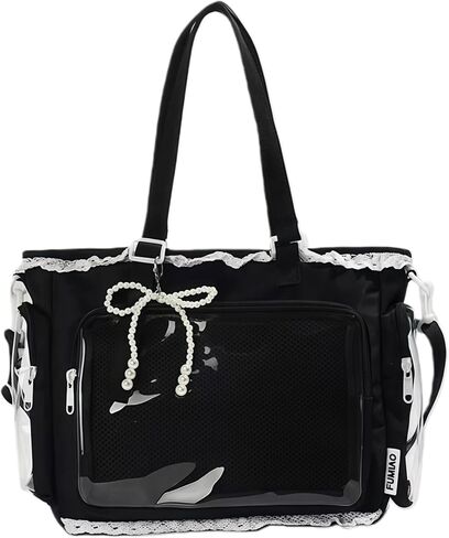 حقيبة يد Ita Crossbody، حقيبة عرض دبوسية مع إدراج، حقيبة رسول لطيفة، حقائب حمل مع كشكشة سحاب، Y2k الجمالية العصرية in Kuwait