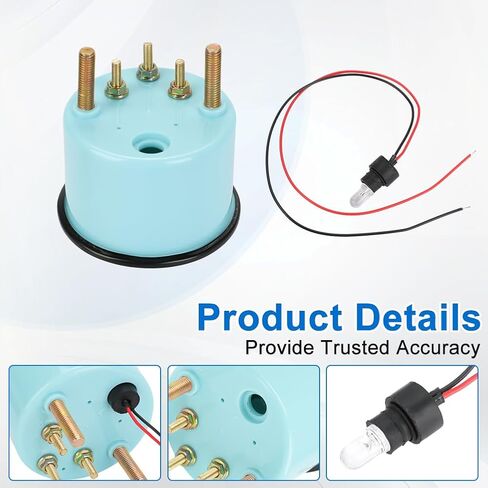 2" 52mm Water Temp Temperature Gauge 100-250 Fahrenheit DC12V Universal Water Temp Gauge Kit with LED Light Display for Boat Car Truck Marine Vehicle Automotive in Kuwait