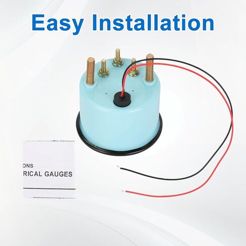 2" 52mm Water Temp Temperature Gauge 100-250 Fahrenheit DC12V Universal Water Temp Gauge Kit with LED Light Display for Boat Car Truck Marine Vehicle Automotive in Kuwait