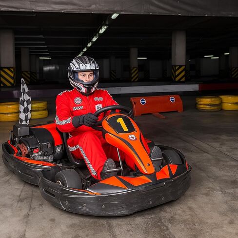 Race Car Driver Costume Men Racing Suit with Cap sunglasses Finish Line Racer Outfits for Halloween in Saudi Arabia
