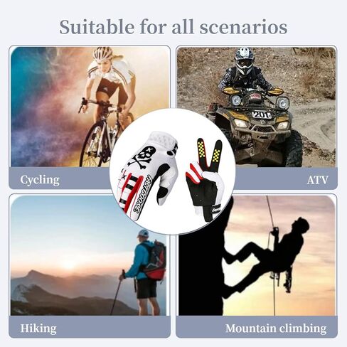 قفازات كاملة الأصابع للدراجات النارية قابلة للتنفس قفازات ركوب الدراجات النارية ATV MTB للرجال والنساء in Saudi Arabia