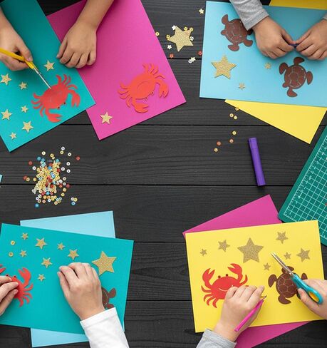6 Sheets Star Stickers for Kids Reward, Gold Star Stickers Small Self-Adhesive Golden Stars Sticker, Glitter Reward Labels for Kids & Teachers in Saudi Arabia