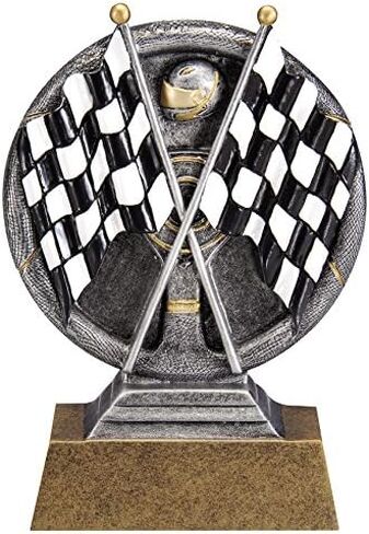 جائزة Decade Awards Motion Xtreme 3D Racing Trophy - جائزة العلم المتقلب المنقوشة حسب الطلب، الفائز، البطل أو طاقم الحفرة - التخصيص الآن (طوله 5 بوصات) in Saudi Arabia