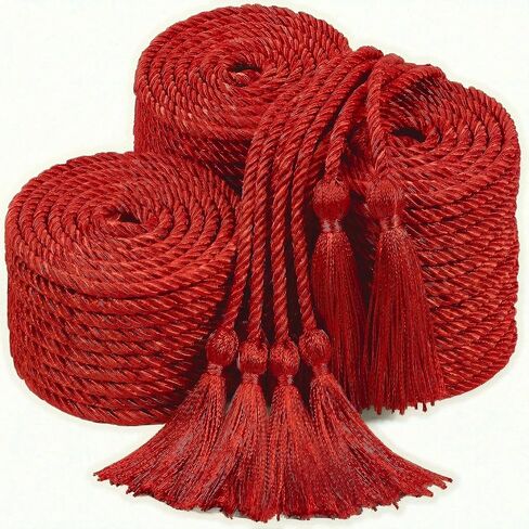 TFTAFAN 60 pcs Graduation Honor Cords Bulk 68" Grad Braided Honor Cord with Tassel for Commencement, Academic Achievements, School Ceremonies and Student Organizations (Royal Blue and White) in Saudi Arabia