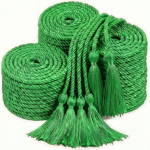 TFTAFAN 60 pcs Graduation Honor Cords Bulk 68" Grad Braided Honor Cord with Tassel for Commencement, Academic Achievements, School Ceremonies and Student Organizations (Royal Blue and White) in Saudi Arabia