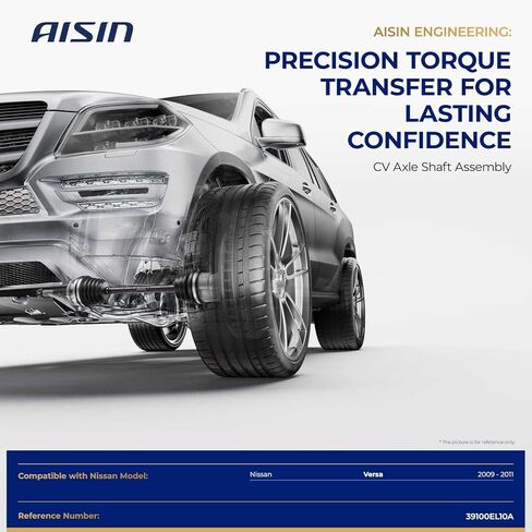 AISIN CVAN-01830 Front Passenger CV Axle Shaft Assembly - Compatible with Nissan Versa 2009-2011 - Automatic Transmission (AT) in Saudi Arabia