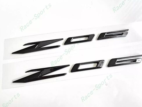 2pcs New Z06 Bodyside Emblems 3D Badge Replacement for 2023-2024 Corvette C8 Z06 85623536 Origianl Size (Black) in Saudi Arabia