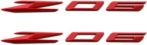 2pcs New Z06 Bodyside Emblems 3D Badge Replacement for 2023-2024 Corvette C8 Z06 85623536 Origianl Size (Black) in Saudi Arabia