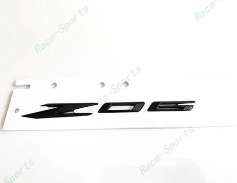 2pcs New Z06 Bodyside Emblems 3D Badge Replacement for 2023-2024 Corvette C8 Z06 85623536 Origianl Size (Black) in Saudi Arabia