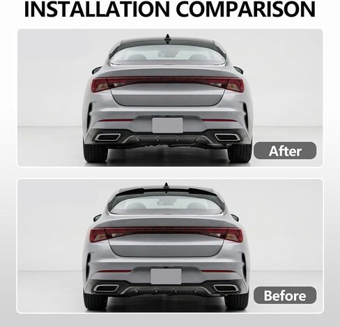 Roof Spoiler Compatible with KIA K5 2026 2025 2024 2023 2022 2021 EX/LX/LXS/GT/GT-Line Rear Roof Spoiler Tail Wing(Glossy Black) in Saudi Arabia