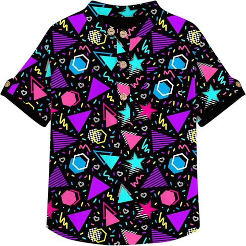 Boys Button Up Henley Shirts Short Sleeve Lightweight Summer Cotton T Shirt Tees Tops with One Pocket Size 6-12 in Kuwait