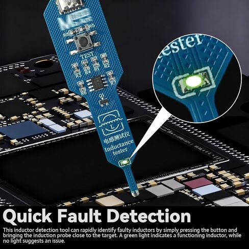 Inductance Tester - Quick Fault Check Tool for Electronic Circuit Boards, Type-C Interface, Advanced Precision and Stability, Easy Use in Kuwait