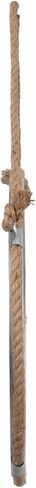 Sagebrook Home Round Wall Mirror with Rope Hanger Rustic Nautical Hanging Mirror, Metal Frame with Jute Rope, Decorative Accent for Bathroom, Bedroom, Living Room, or Entryway, 24 Inches in Saudi Arabia