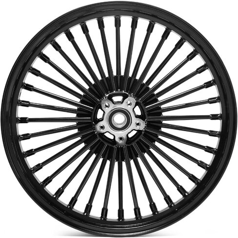TOFR 19x2.5 Cast Fat Spoke Front Wheel Rim Gloss Black For Harley 2000-2003 Dyna FXD Super Glide FXDL Low Rider FXDX Super Glide Sport FXDXT Superglide T-Sport 2001 2002 in Saudi Arabia