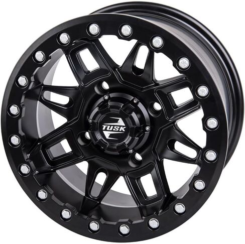 4/156 Tusk Wasatch Beadlock Wheel 15x7 5.0 + 2.0 Matte Black For Polaris RANGER 570 CREW-6 Full Size 2015-2025 in Saudi Arabia