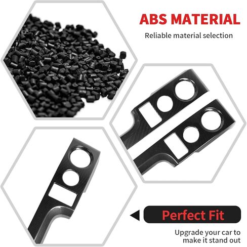 RT-TCZ Carbon Fiber Center Console Dashboard Outlet Vent Panel Cover Trim Decoration Interior Accessories for Ford F150 Raptor 2009-2014 in Saudi Arabia