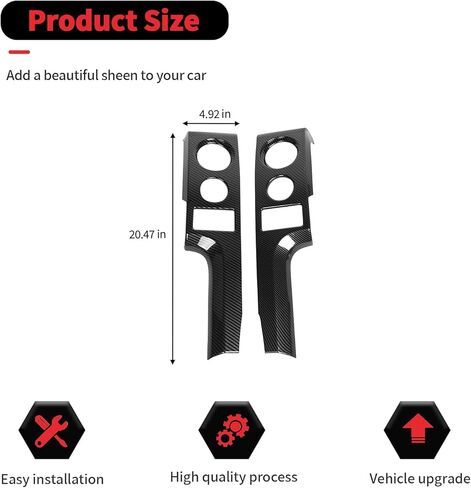 RT-TCZ Carbon Fiber Center Console Dashboard Outlet Vent Panel Cover Trim Decoration Interior Accessories for Ford F150 Raptor 2009-2014 in Saudi Arabia