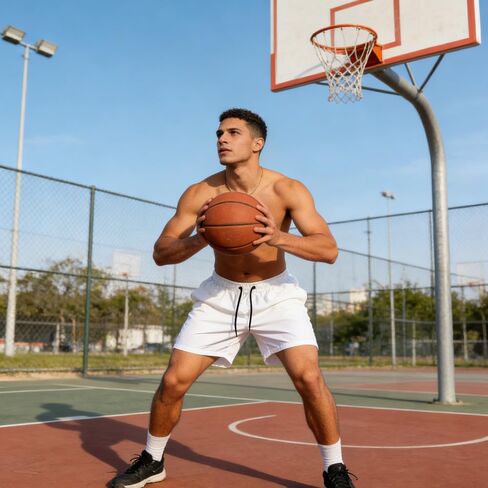 Men's Sports Training Shorts - Quick-Drying Fitness Running Shorts with Pockets, Lightweight and Breathable in Saudi Arabia
