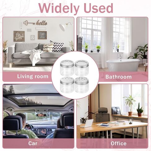 12 قطعة 150 مل حاوية خرز معطرة 5 أونصة، 4 أنماط معطر جو، موزع روائح عطرية صلبة مع أغطية مجوفة، حاويات تخزين فارغة، عينة من الجرار المستديرة للعلاج بالروائح in Kuwait