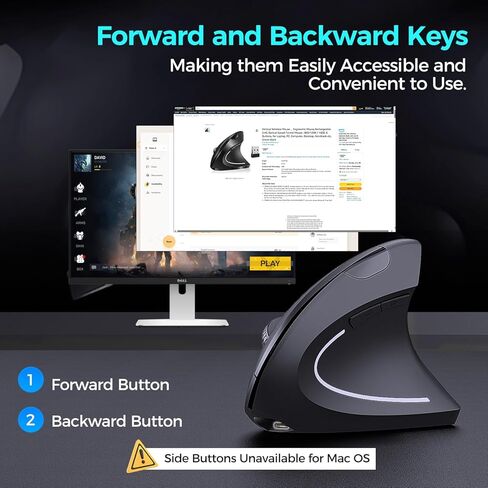 AVMTOM Wireless Mouse Wireless Gaming Mouse Rechargeable PC Mouse with RGB Backlit 6 Buttons Adjustable DPI Ergonomic for Laptop, PC, Computer, Desktop, Notebook etc Gaming Mouse Wireless （White） in Saudi Arabia