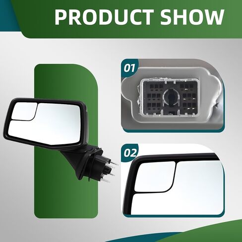 Driver Left Side Mirror Assembly Compatible with 2019-2023 Silverado and Sierra 1500 Side View Mirror w/Heated & Power Glass and Manual Folding GM1320583 5Pins in Saudi Arabia