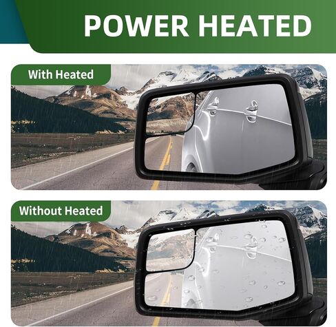 Driver Left Side Mirror Assembly Compatible with 2019-2023 Silverado and Sierra 1500 Side View Mirror w/Heated & Power Glass and Manual Folding GM1320583 5Pins in Saudi Arabia