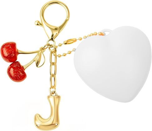 Bubble Initial Keychain With Sensing Purse Light - Glitter Purse Charms for Handbags, Gifts for Women in Kuwait