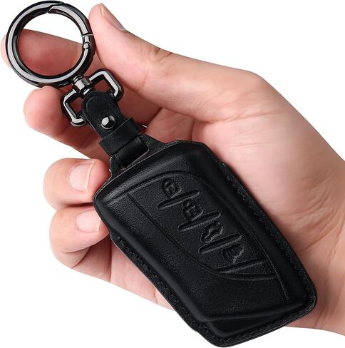 Tukellen for Lexus Leather Key Fob Cover with Keychain Compatible with 2018-2026 ES350 LC500 LC500h LS500 LS500h 2019-2024 UX200 UX250h ES300h 2020-2026 GX460 Smart Key-Red in Saudi Arabia