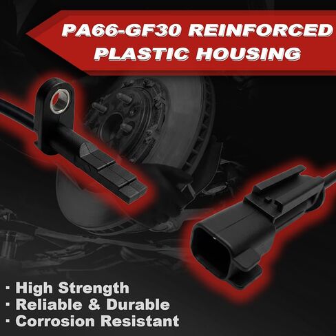 ABS Wheel Speed Sensor 4Pcs: Front Rear Left & Right Compatible with Ford 2007-2012 Edge L4 2.0L V6 3.5L V6 3.7L, Lincoln 2007-2015 MKX V6 3.7L V6 3.5L in Kuwait