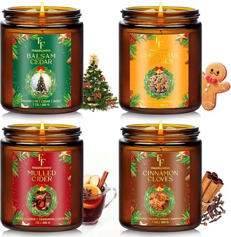 Vanilla Coconut Large Scented Candle, 3-Wick 22oz Long Lasting Scented Candle, Natural Soy Wax Aromatherapy Candle for Home, Candle Gifts for Women Men in Saudi Arabia